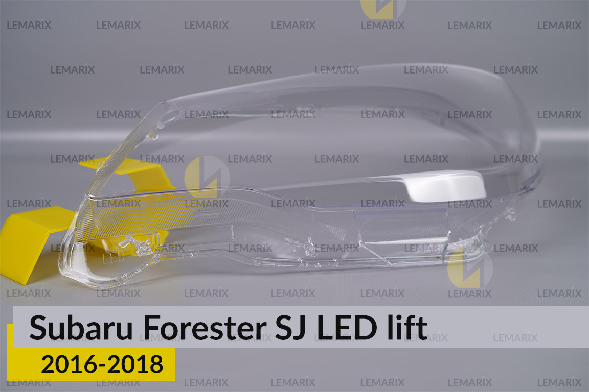 Скло фари Subaru Forester SJ LED (2016-2018) рест ліве