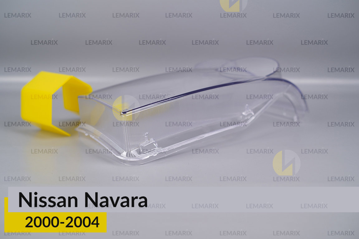 Стекло фары Nissan Navara (2000-2004) левое