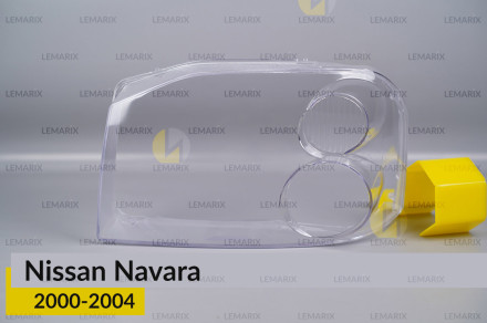 Стекло фары Nissan Navara (2000-2004) левое