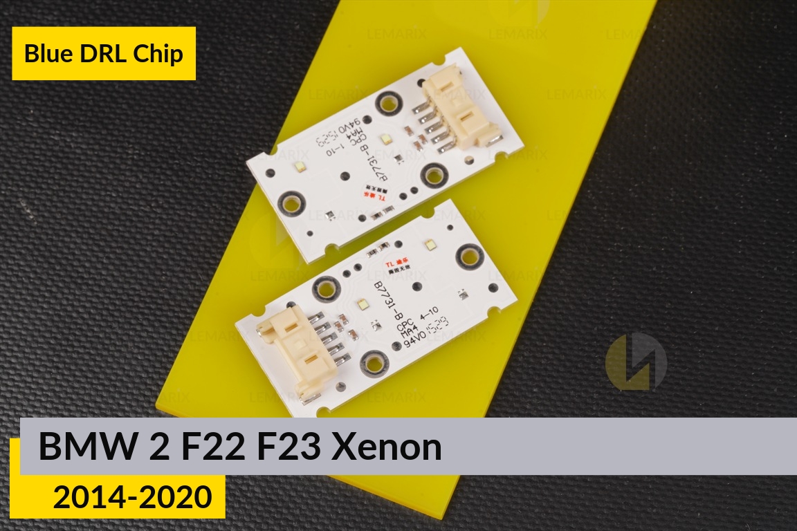Сині LED DRL чіпи дхо плата BMW 2 F22 F23 Xenon (2014-2020) (4 шт.)