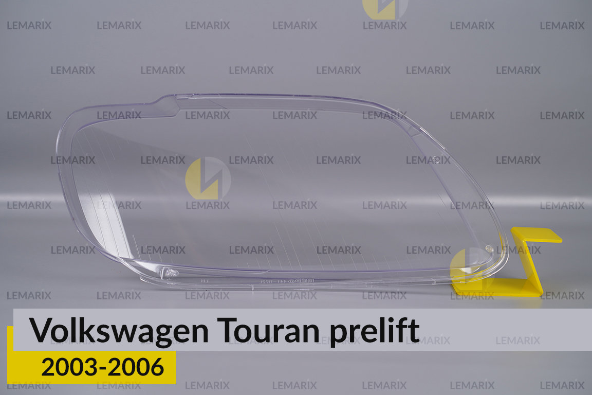 Скло фари VW Volkswagen Touran (2003-2006) дорест ліве