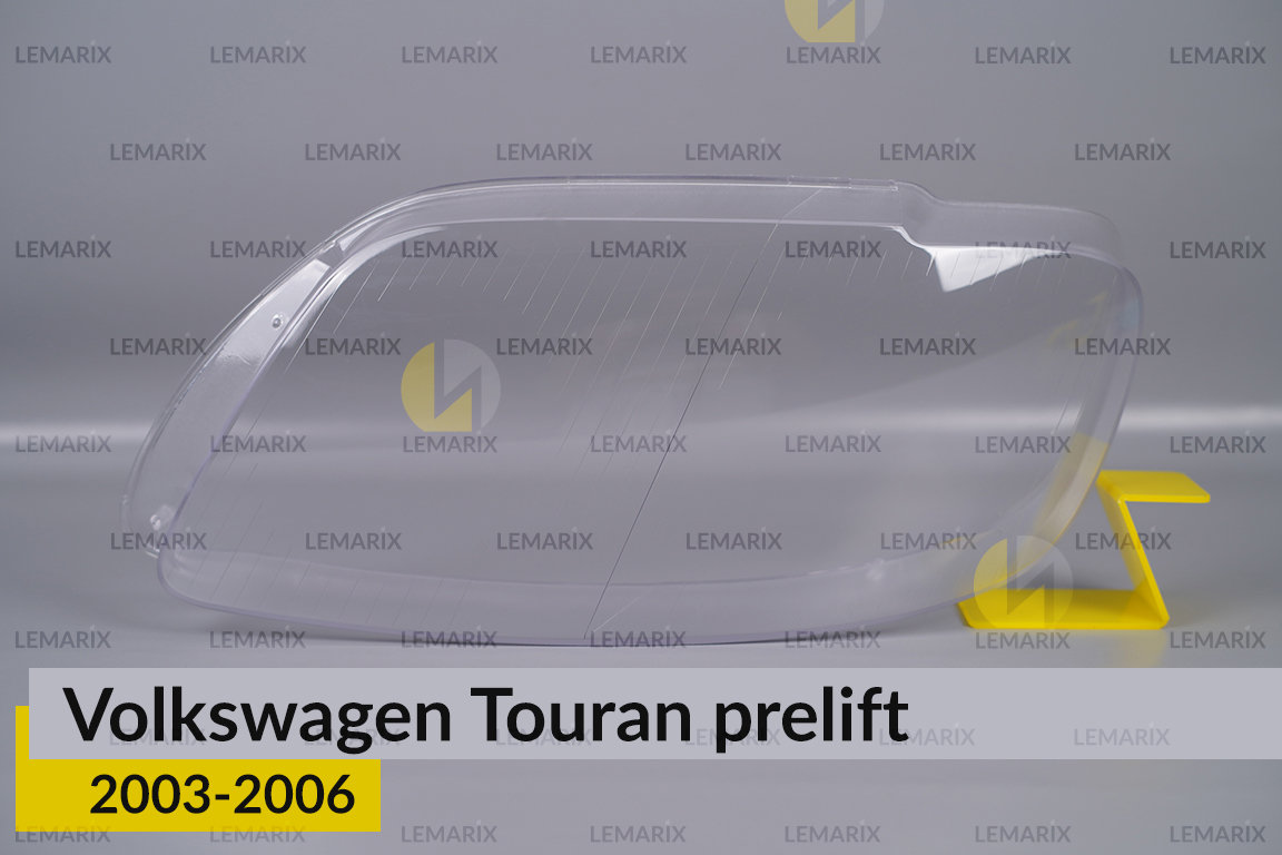 Скло фари VW Volkswagen Touran (2003-2006) дорест ліве