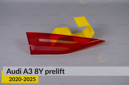 Скло заднього ліхтаря внутрішнє в кришці багажника Audi A3 8Y (2020-2026) дорест ліве
