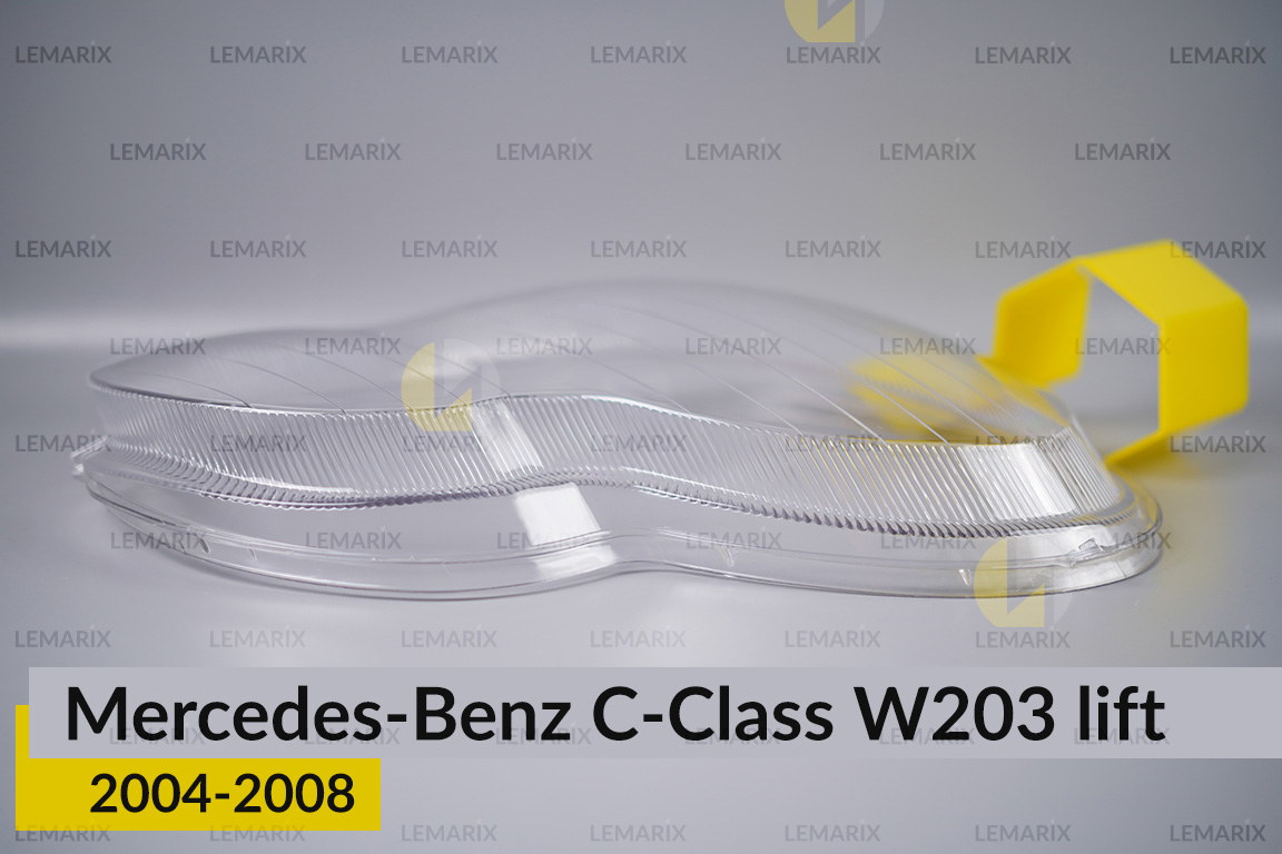 Скло фари Mercedes-Benz C-Class W203 (2004-2008) рест праве