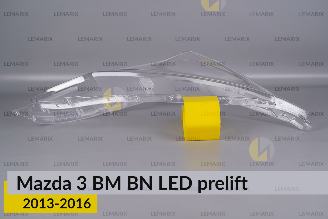 Скло фари Mazda 3 BM BN LED (2013-2016) дорест праве