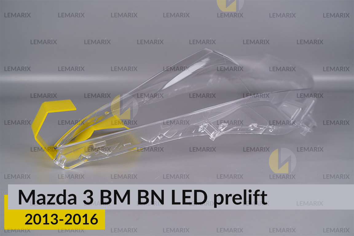 Скло фари Mazda 3 BM BN LED (2013-2016) дорест праве