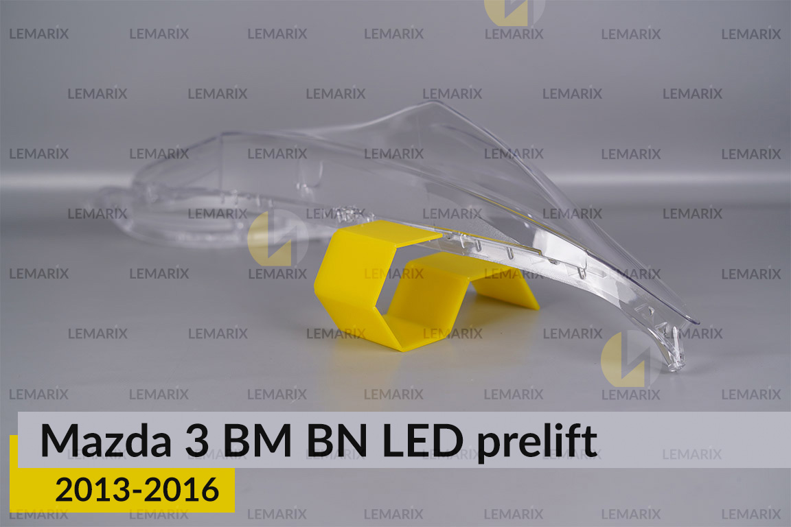 Скло фари Mazda 3 BM BN LED (2013-2016) дорест праве