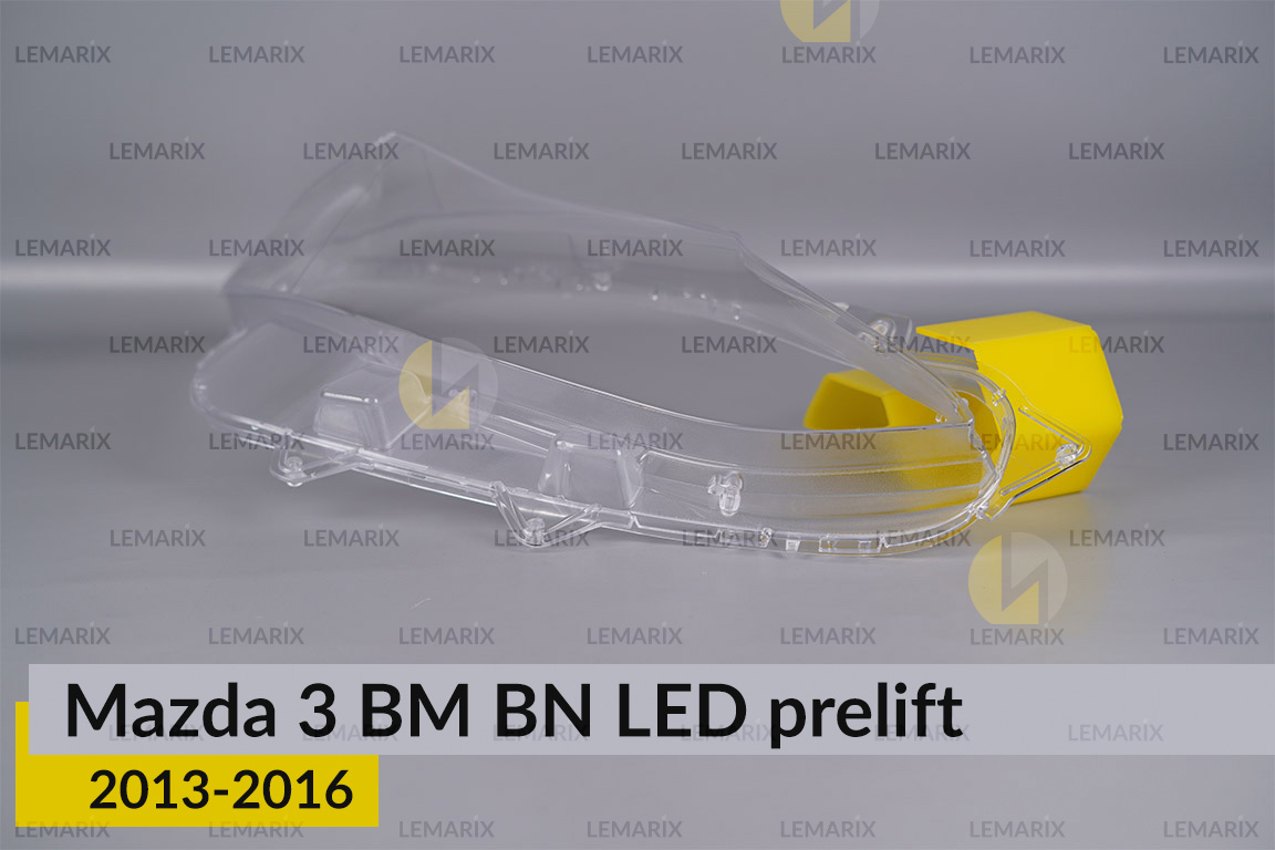Скло фари Mazda 3 BM BN LED (2013-2016) дорест праве