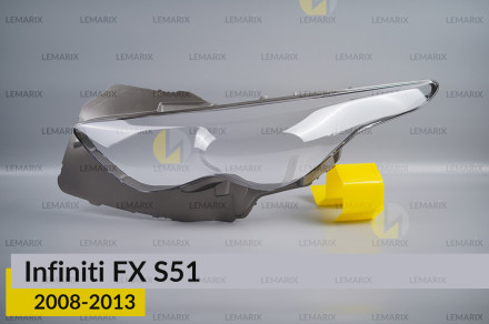 Стекло фары Infiniti FX S51 (2008-2013) левое