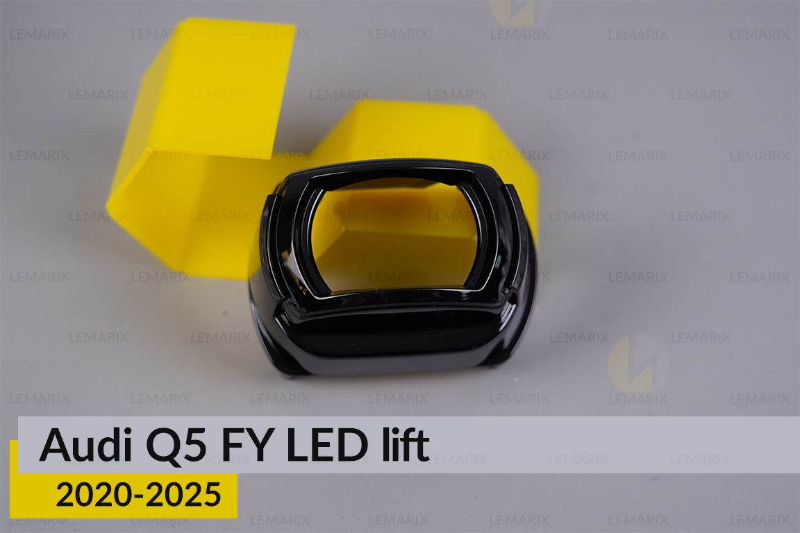 Декоративная маска линзы Audi Q5 FY LED (2020-2025) рест левая