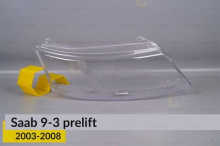 Скло фари Saab 9-3 (2003-2008) дорест праве