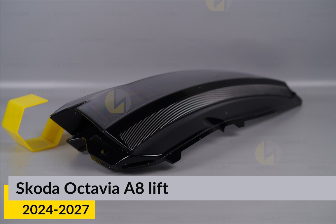 Стекло фары Skoda Octavia A8 (2024-2027) рест правое