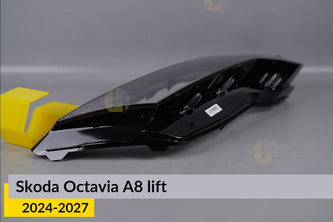 Стекло фары Skoda Octavia A8 (2024-2027) рест правое
