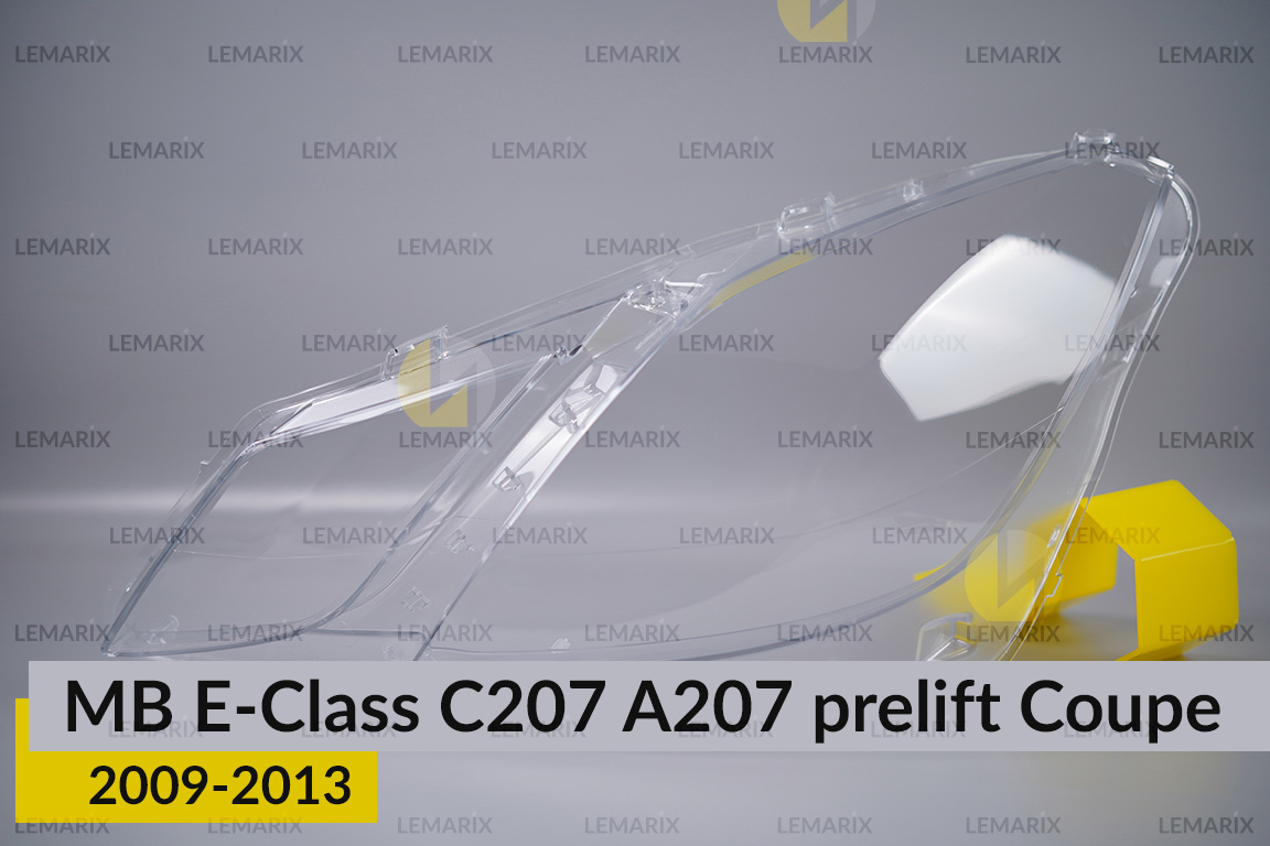 Скло фари Mercedes-Benz E-Class C207 A207 Coupe (2009-2013) дорест ліве