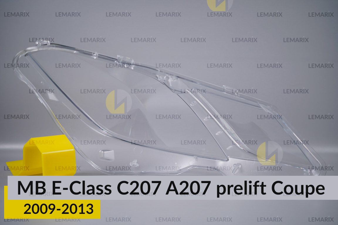 Скло фари Mercedes-Benz E-Class C207 A207 Coupe (2009-2013) дорест ліве