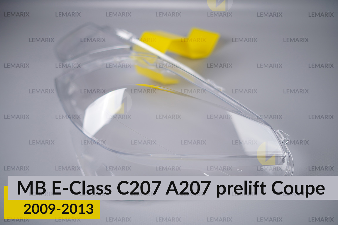 Скло фари Mercedes-Benz E-Class C207 A207 Coupe (2009-2013) дорест ліве