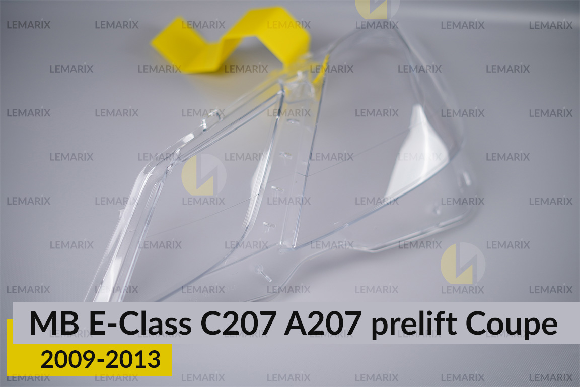 Скло фари Mercedes-Benz E-Class C207 A207 Coupe (2009-2013) дорест ліве