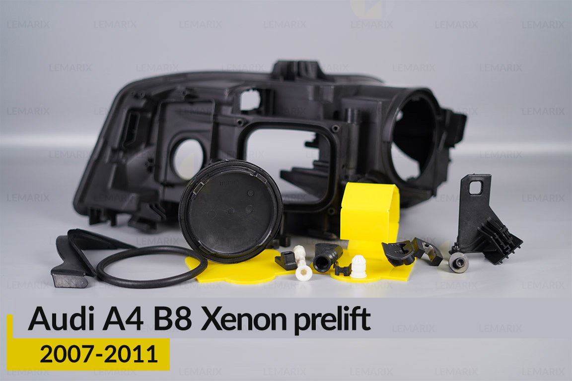 Сервісний комплект корпуса фар Audi A4 B8 Xenon (2007-2011) дорест правий
