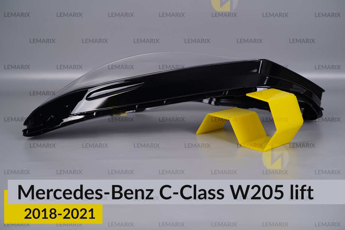 Скло фари Mercedes-Benz C-Class W205 (2018-2021) рест ліве