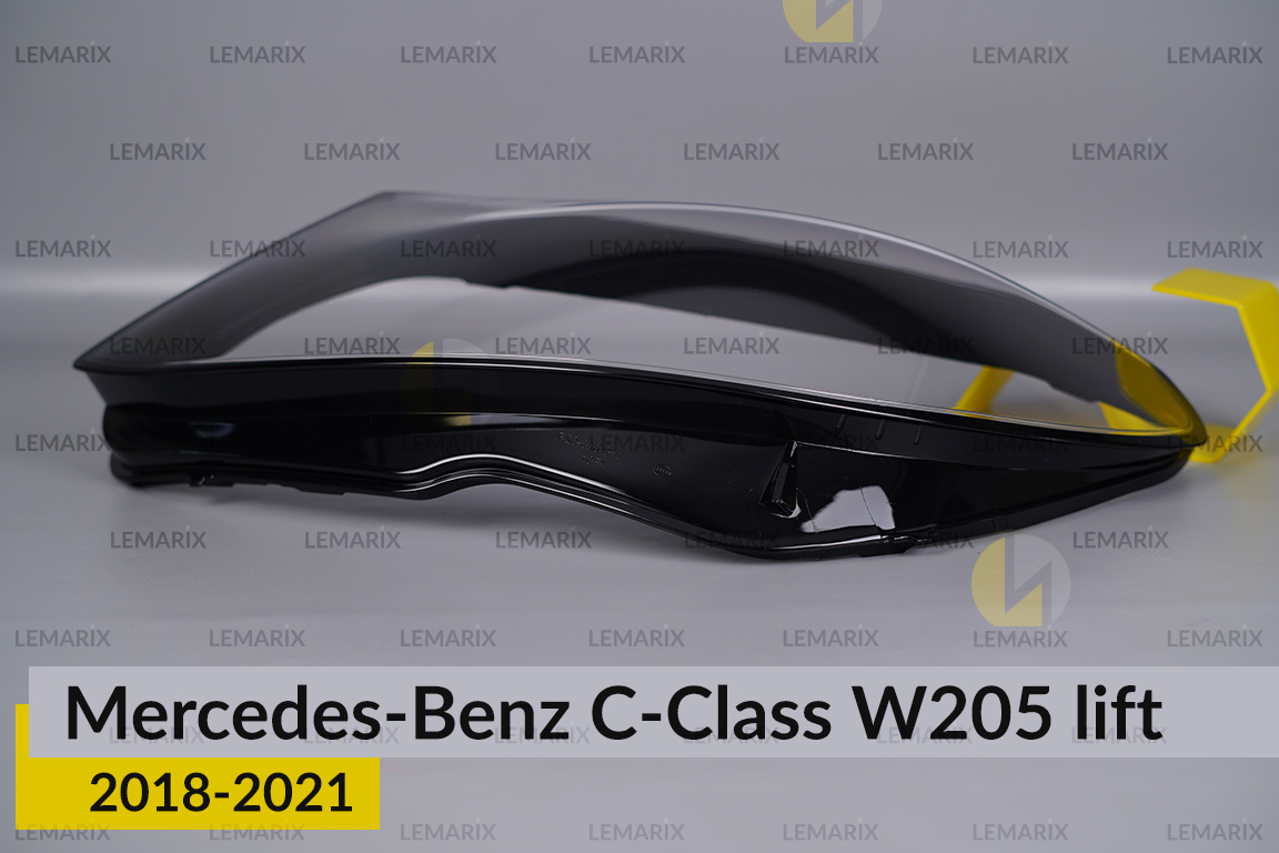 Скло фари Mercedes-Benz C-Class W205 (2018-2021) рест ліве