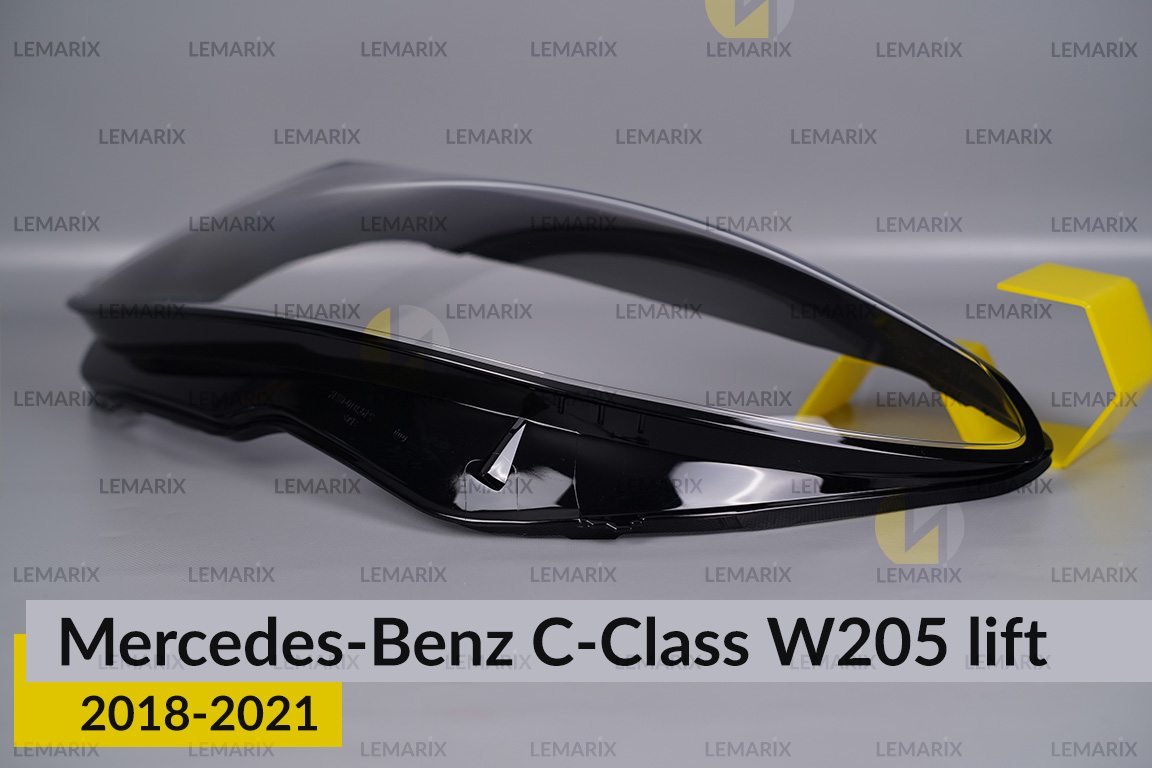 Скло фари Mercedes-Benz C-Class W205 (2018-2021) рест ліве