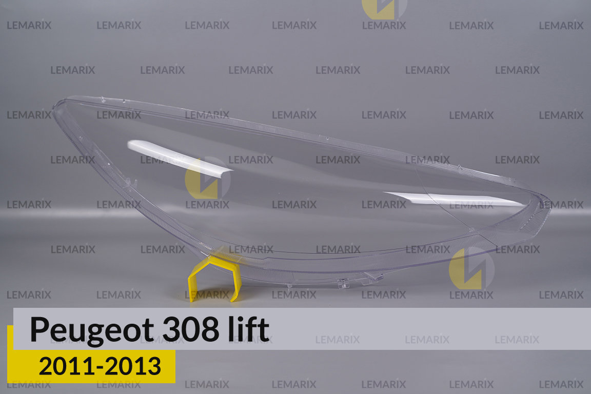 Стекло фары Peugeot 308 Sedan (2011-2013) рест правое