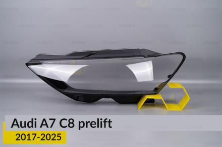 Скло фари Audi A7 C8 (2017-2026) дорест ліве