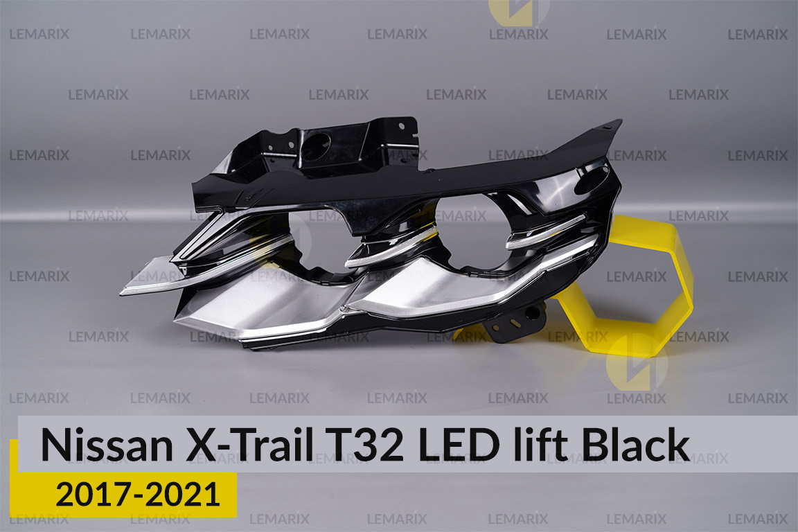 Декоративна маска внутрішня Nissan X-Trail T32 LED Black (2017-2021) рест ліва