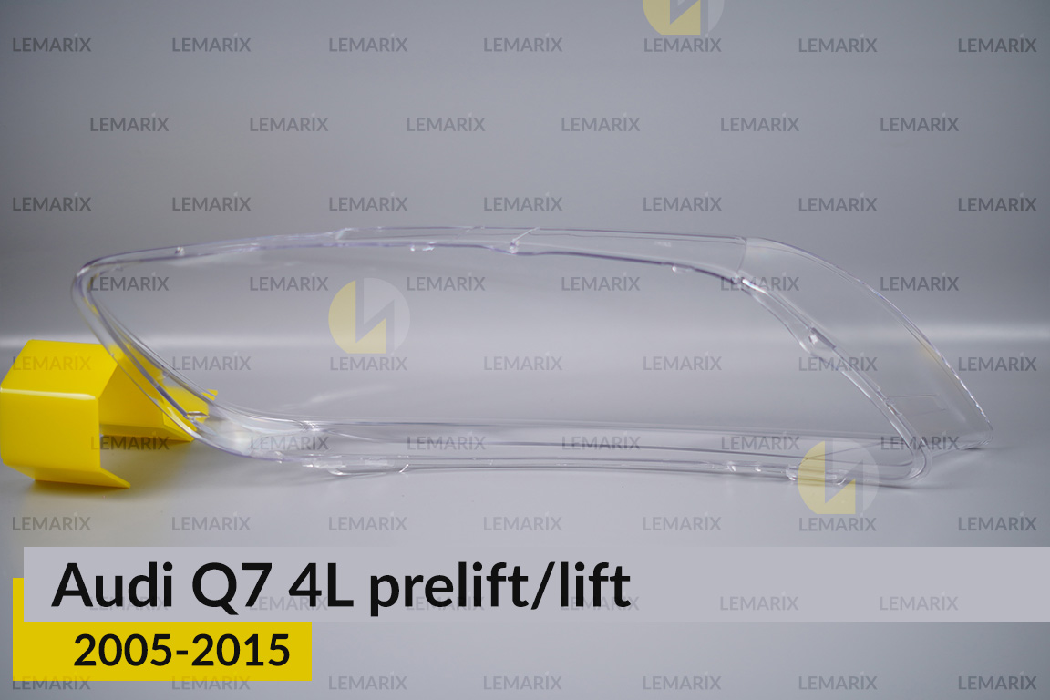 Скло фари Audi Q7 4L (2005-2015) дорест/рест ліве