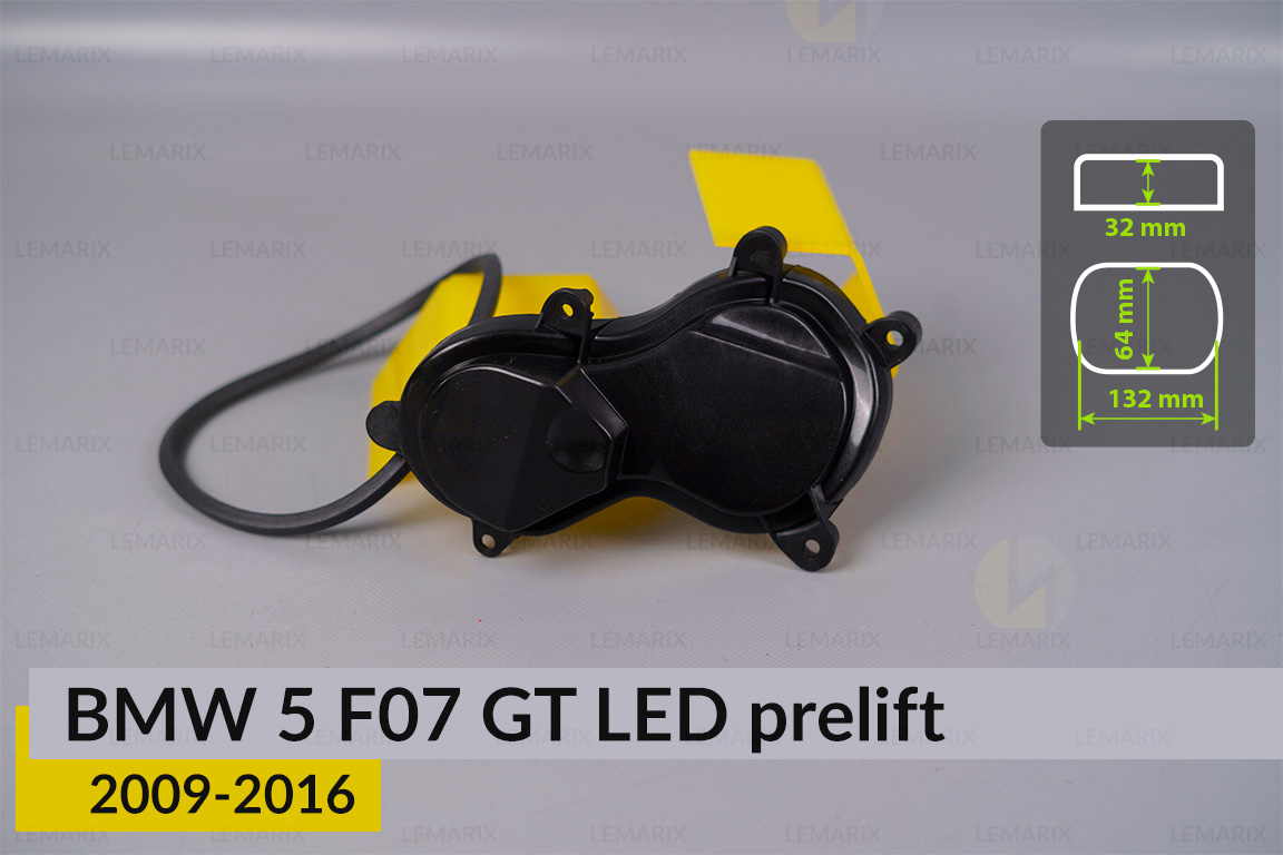Крышка колпак заглушка фары BMW 5 F07 GT LED (2009-2016) дорест/рест левая