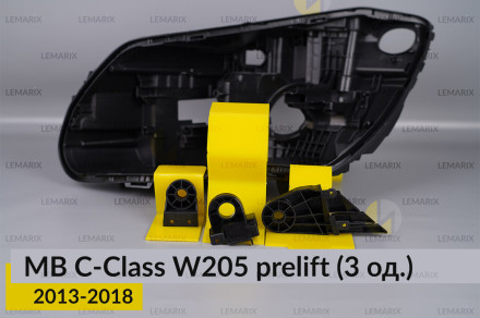 Ремкомплект кріплення корпуса фар Mercedes-Benz C-Class W205 (2013-2018) дорест лівий – 3 од.