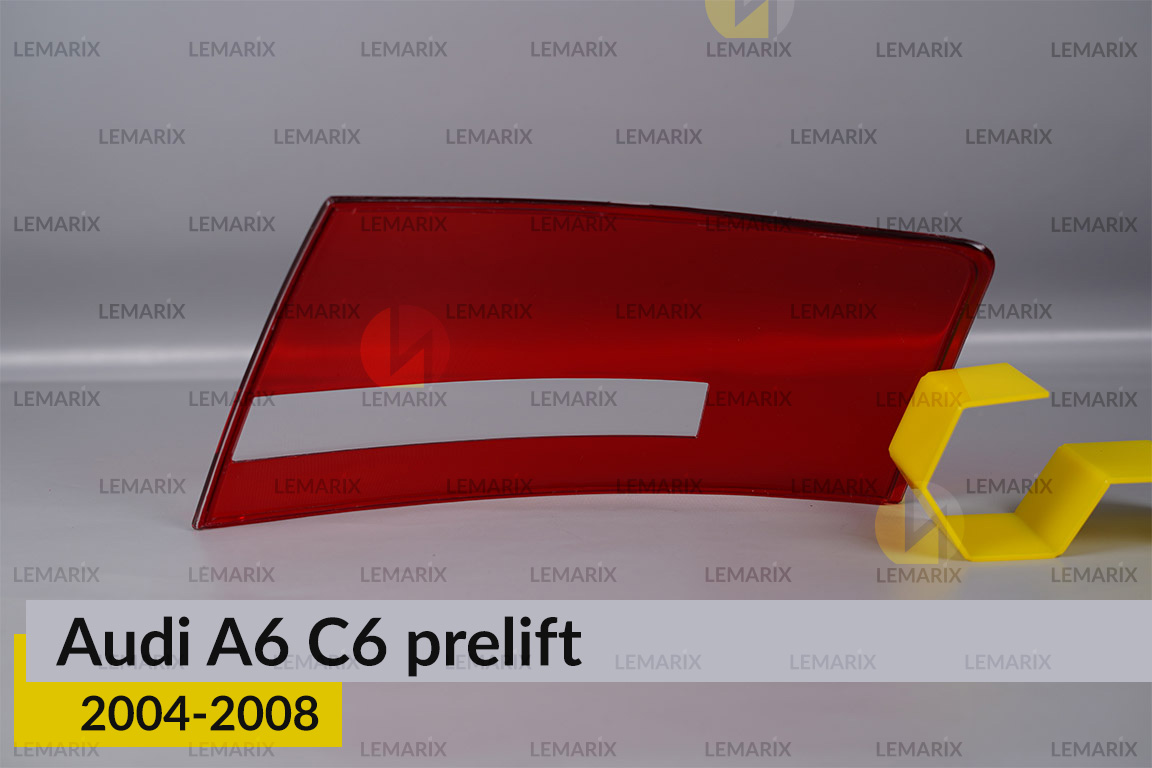 Стекло заднего фонаря внешнее в крыле Audi A6 C6 (2004-2008) дорест левое