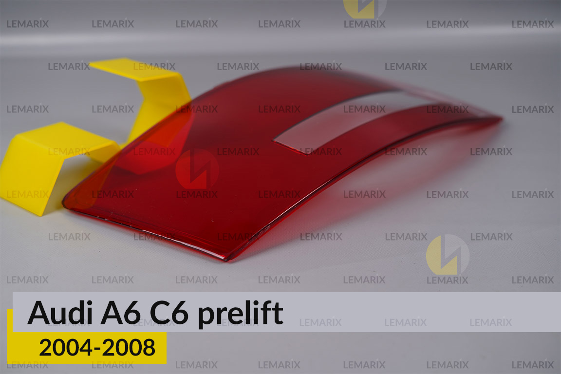 Стекло заднего фонаря внешнее в крыле Audi A6 C6 (2004-2008) дорест левое