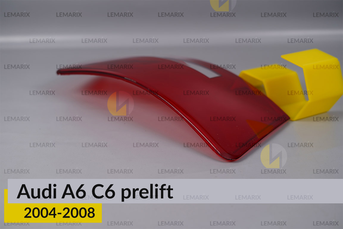 Стекло заднего фонаря внешнее в крыле Audi A6 C6 (2004-2008) дорест левое