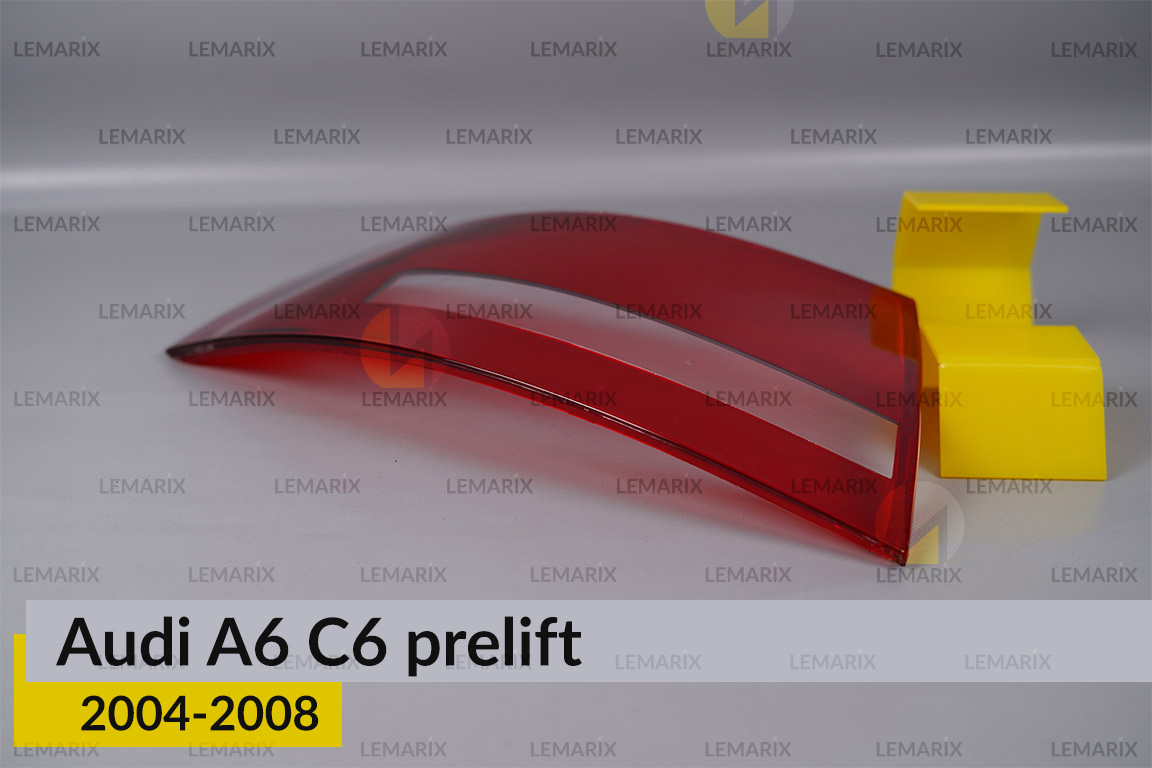 Стекло заднего фонаря внешнее в крыле Audi A6 C6 (2004-2008) дорест левое