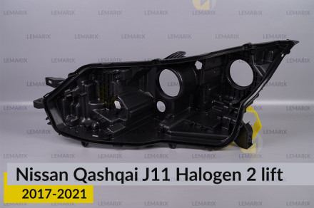 Корпус фари Nissan Qashqai J11 Halogen 2 (2017-2021) рест лівий