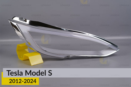 Хромована декоративна маска Tesla Model S (2012-2024) права