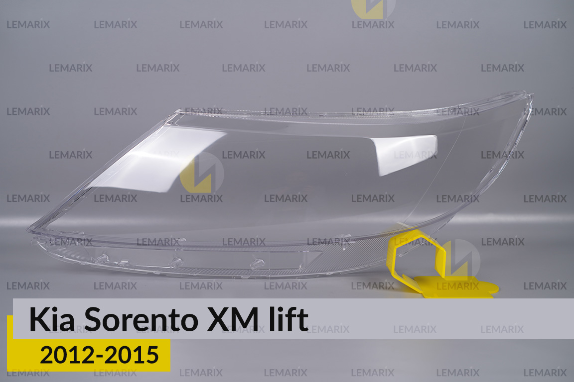 Стекло фары KIA Sorento XM (2012-2015) рест левое