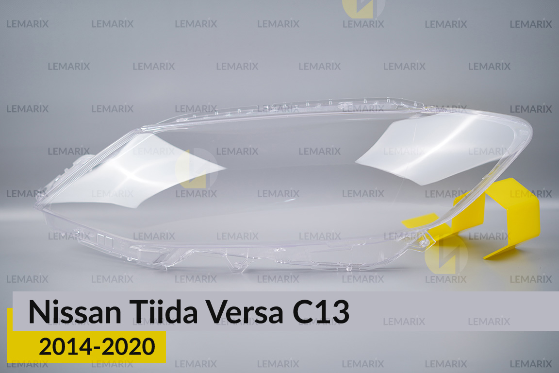 Стекло фары Nissan Tiida Versa C13 (2014-2020) левое