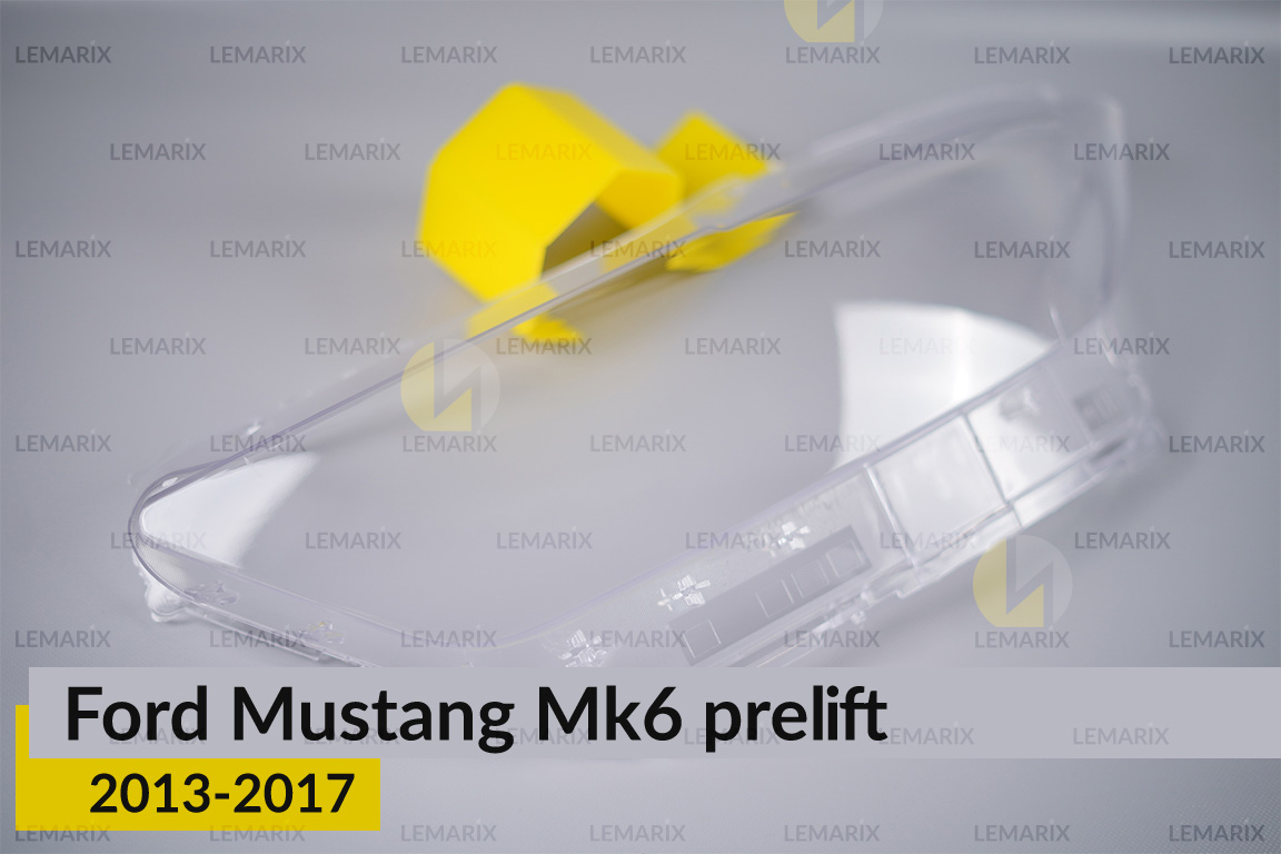 Стекло фары Ford Mustang Mk6 (2013-2017) дорест левое