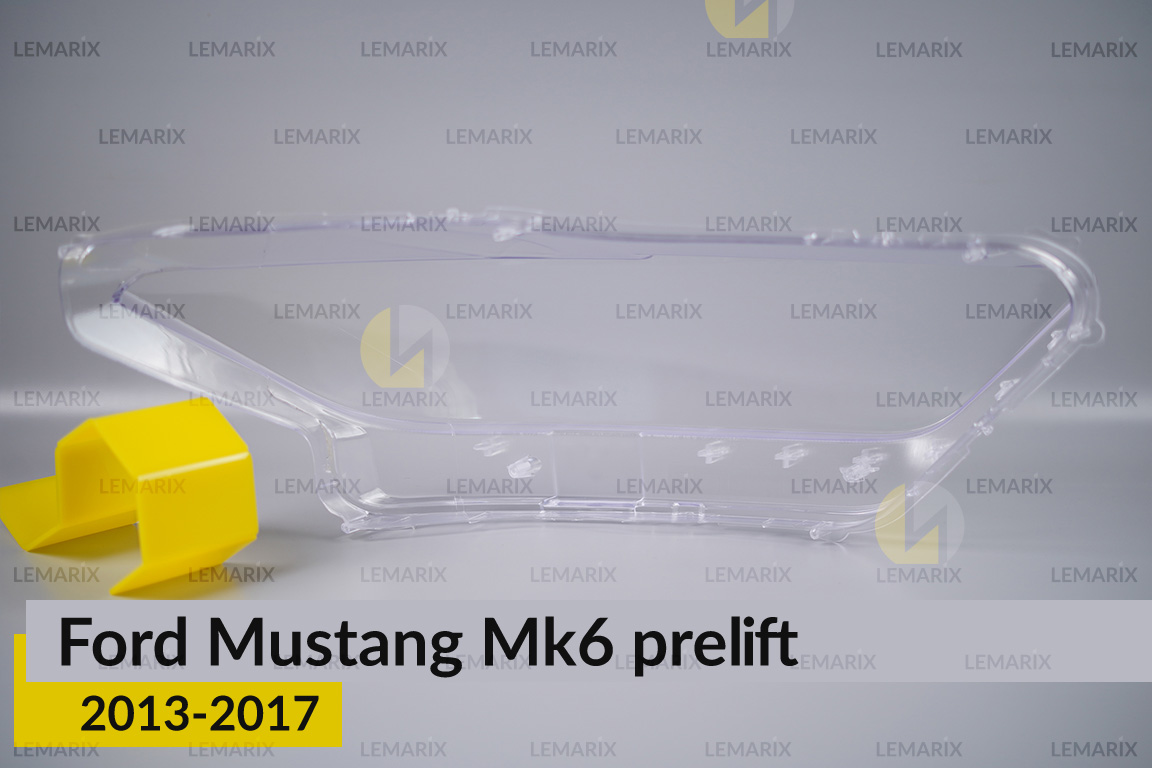 Стекло фары Ford Mustang Mk6 (2013-2017) дорест левое