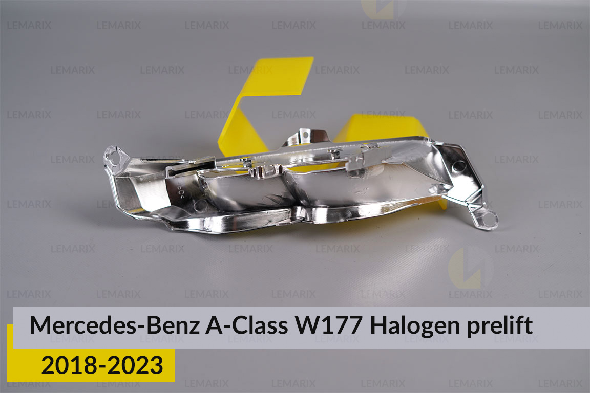 Хромована декоративна маска поворотника Mercedes-Benz A-Class W177 Halogen (2018-2023) дорест права