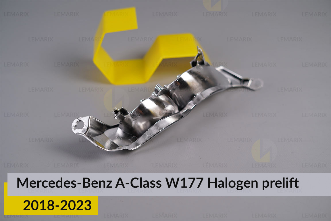 Хромована декоративна маска поворотника Mercedes-Benz A-Class W177 Halogen (2018-2023) дорест права