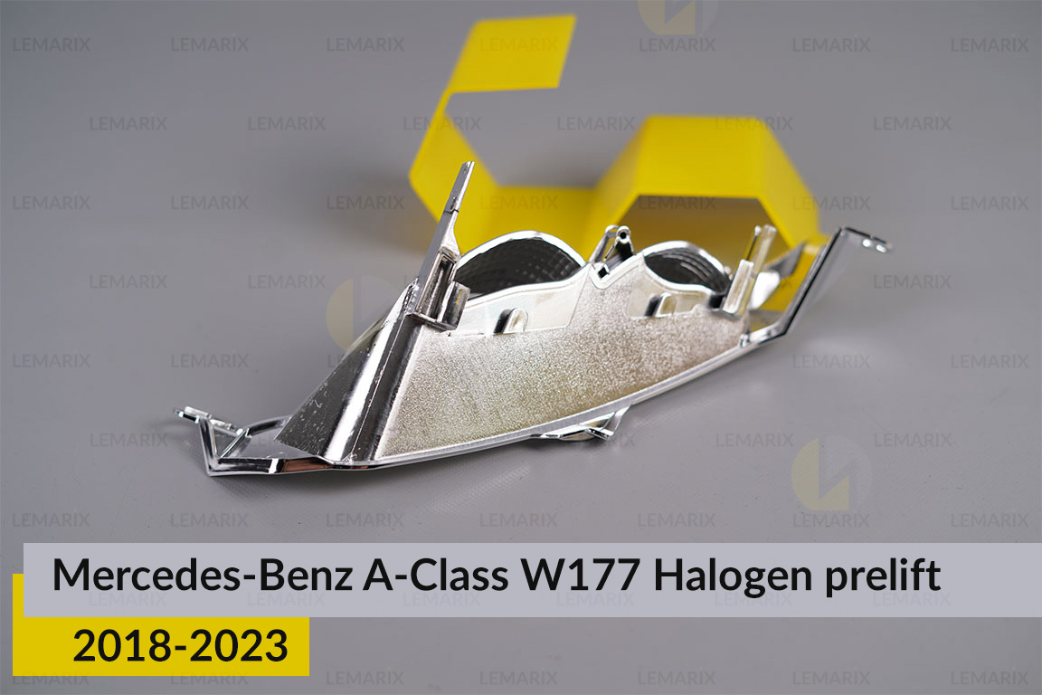 Хромована декоративна маска поворотника Mercedes-Benz A-Class W177 Halogen (2018-2023) дорест права