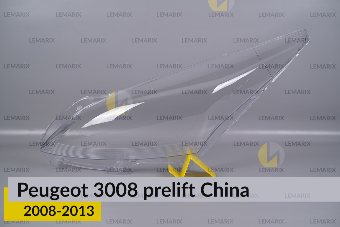 Скло фари Peugeot 3008 China (2008-2013) дорест ліве