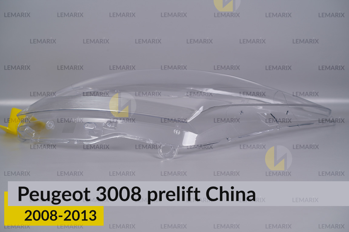 Скло фари Peugeot 3008 China (2008-2013) дорест ліве