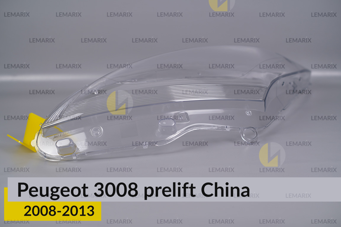 Скло фари Peugeot 3008 China (2008-2013) дорест ліве