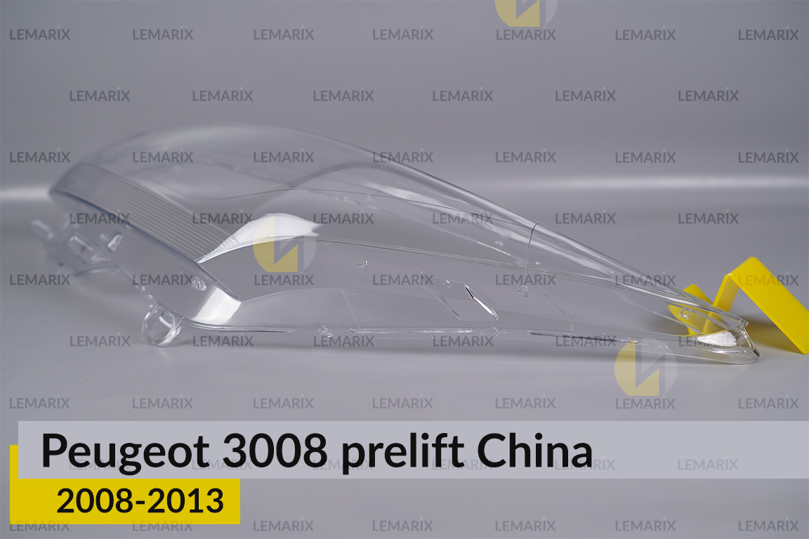 Скло фари Peugeot 3008 China (2008-2013) дорест ліве