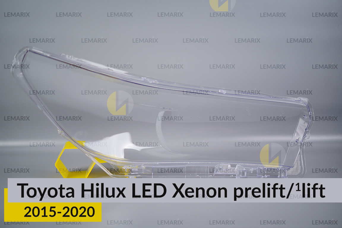 Скло фари Toyota Hilux LED Xenon (2015-2020) дорест/1 рест ліве