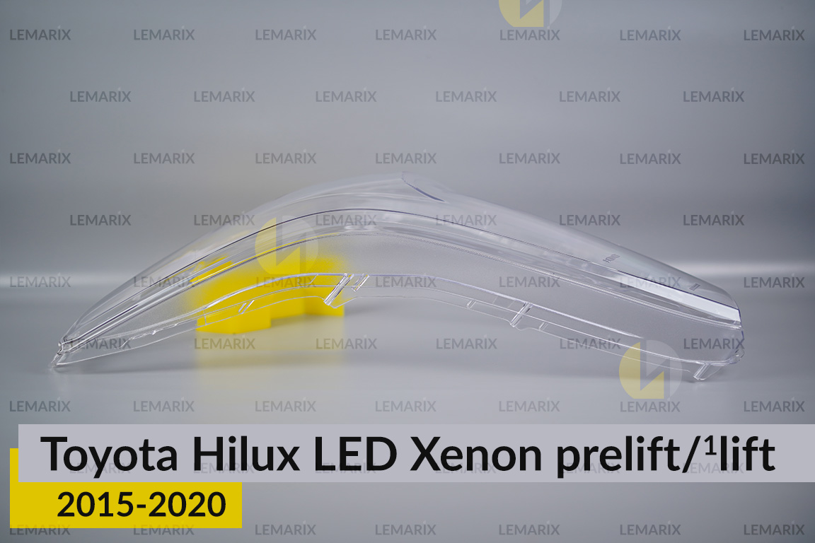 Скло фари Toyota Hilux LED Xenon (2015-2020) дорест/1 рест ліве